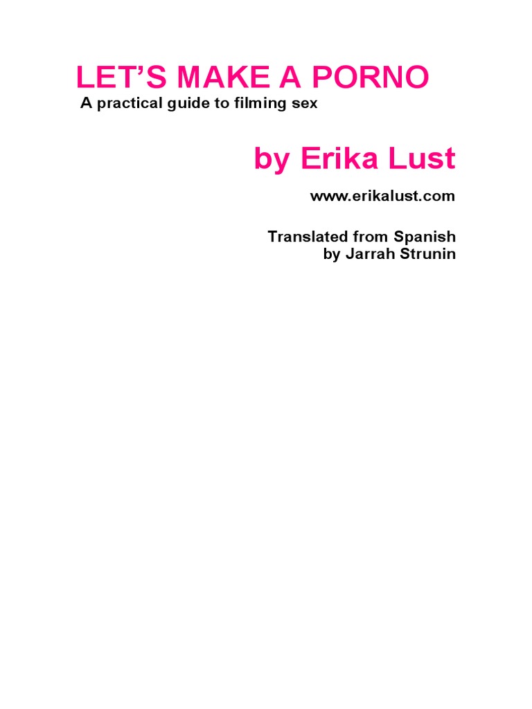 Let S Make A Porno by Erika Lust PDF Podcast Blog picture image image