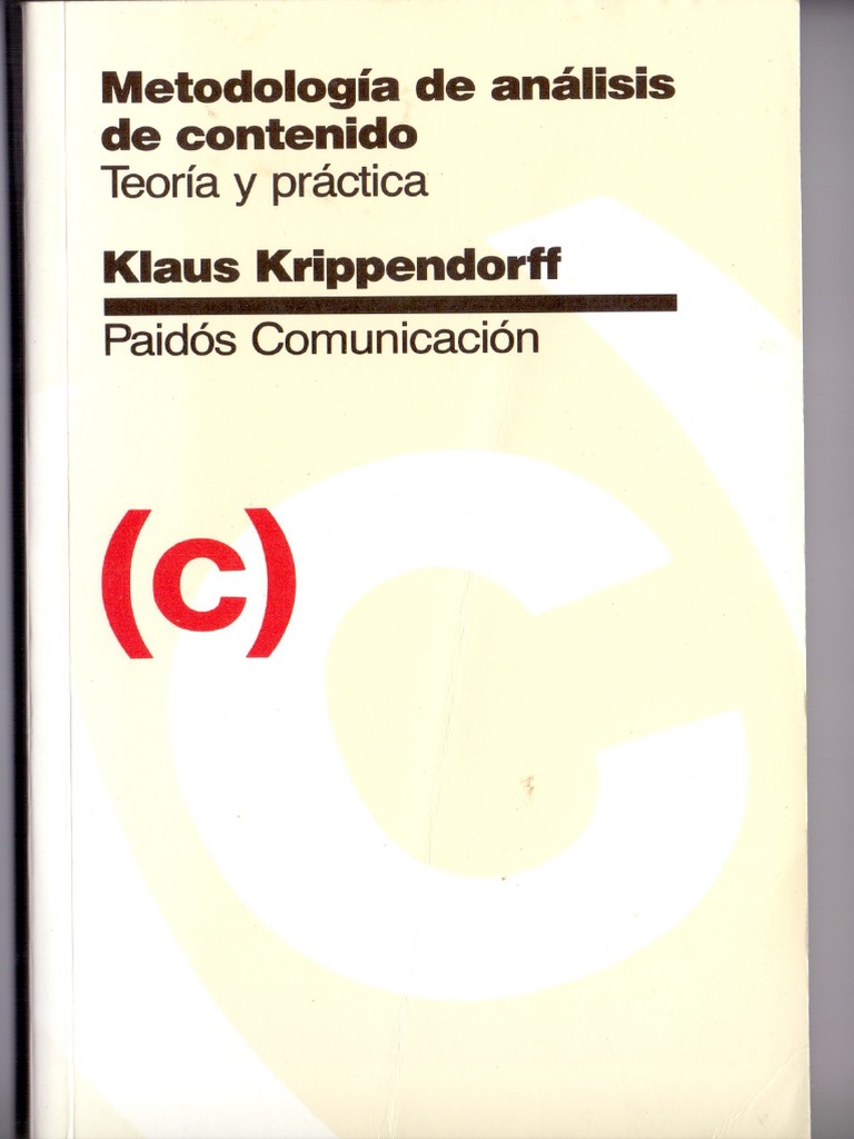 Klaus Krippendorff Metodología De Análisis De Contenido Pdf