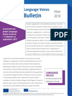 Language Voices Newsletter Winter 2018 FRENCH
