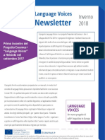 Language Voices Newsletter Winter 2018 ITALIAN