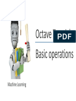 Octave Tutorial Basic Operations: Machine Learning