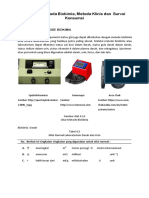 Alat Ukur Metoda Biokimia, Klinis Dan Survei Konsumsi