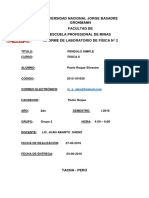 Pendulo Simple FISICA 2