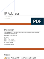 IP Address: Description Classes