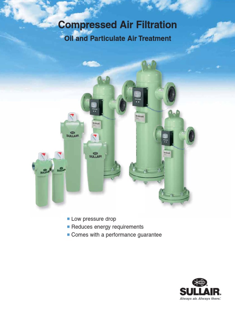Sullair Filters | PDF | Filtration | Atmosphere Of Earth