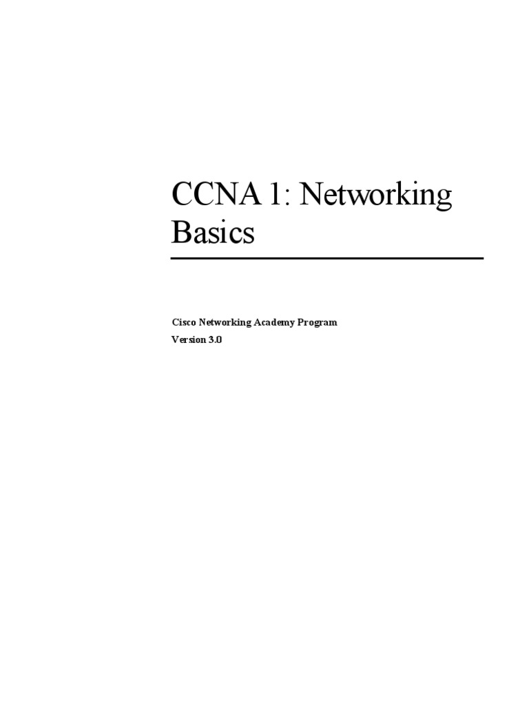 Ccna 1 | Cisco Certifications | Ethernet