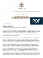 Carta Do Papa João Paulo Ii Ao Arcebispo de Birmingham Por Ocasião Do Centenário Da Elevação de John Henry Newman Ao Cardinalato