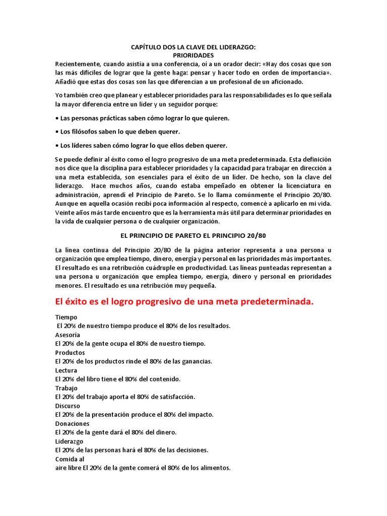 Capítulo Dos La Clave Del Liderazgo | PDF | Faro | Liderazgo