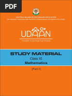 Udaan Class XI Maths Part 1