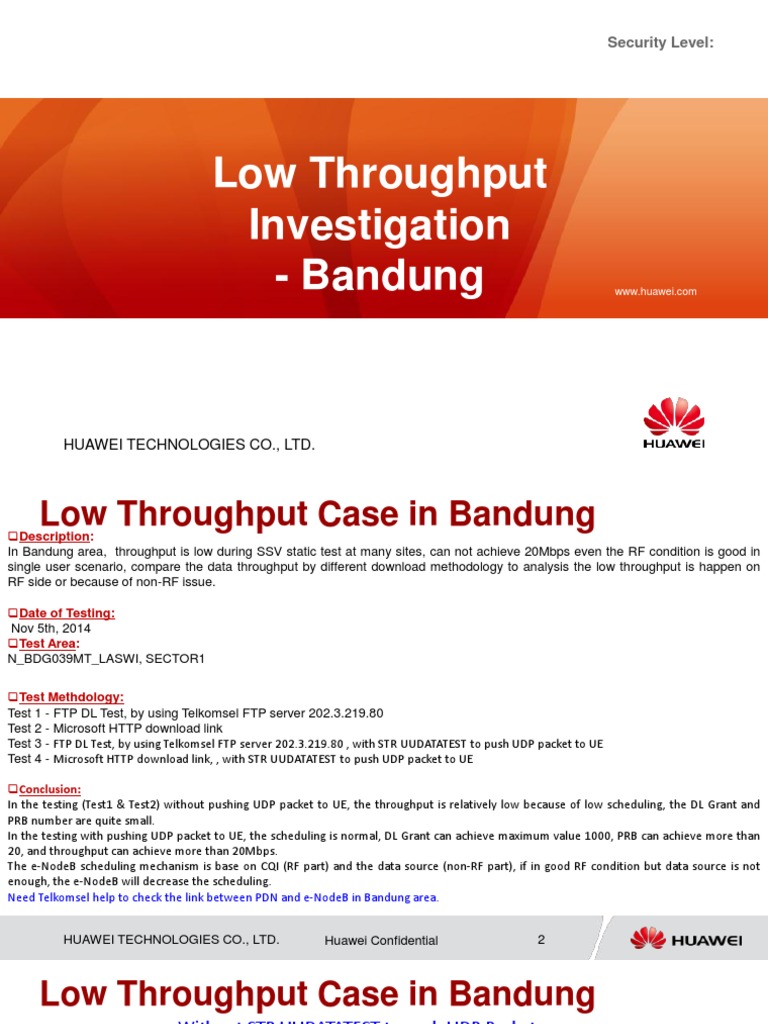 Low Throughput Analysis in Bandung | PDF | File Transfer Protocol | Ip ...