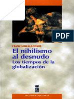 Hinkelammert Franz 2001 El Nihilismo Al Desnudo PDF