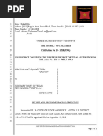 Plaintiff Recommendation Objection