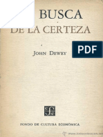 Dewey John La Busca de La Certeza