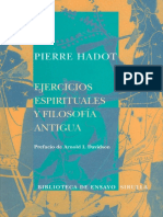 Ejercicios espirituales y filosofía antigua 