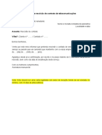 ComparaJá - PT Minuta de Rescisão de Contrato