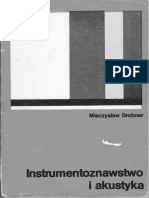Mieczysław Drobner - Instrumentoznawstwo I Akustyka PDF