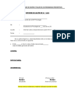 3 Formato de Informe de Sesión o Taller de Los Programas Preventivos