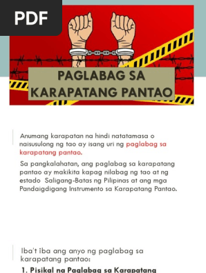 Mga Paglabag Sa Bawat Karapatang Pantao Sa Paaralan | sibawate