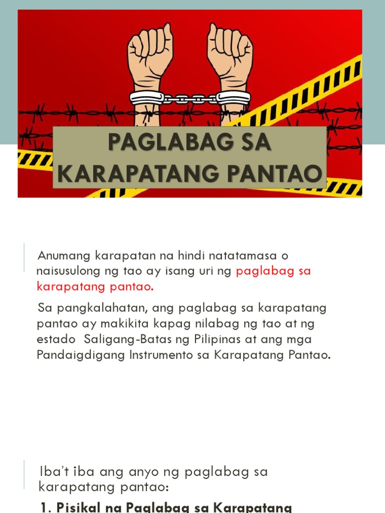Paglabag Sa Karapatan  PDF