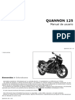 Manual de Usuario Quannon - 125 PDF