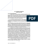 Key To Budget Documents BUDGET 2007-2008 Annual Financial Statement