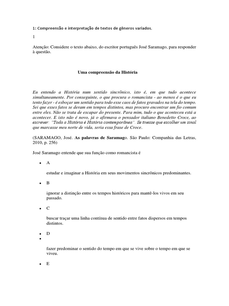Compreensão e Interpretação de Textos de Gêneros Variados | Solidão ...