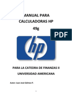Manual para Calculadoras HP 49 G