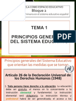 TEMA 1 Principios Generales Del Sistema Educativo