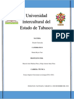 Universidad Intercultural Del Estado de Tabasco: Materia