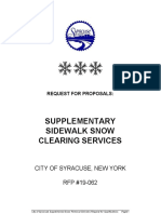 RFP 19-062 Sidewalk Snow Clearing Services