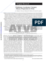 Vitamin D Deficiency Accelerates Coronary Artery Disease Progression in Swine