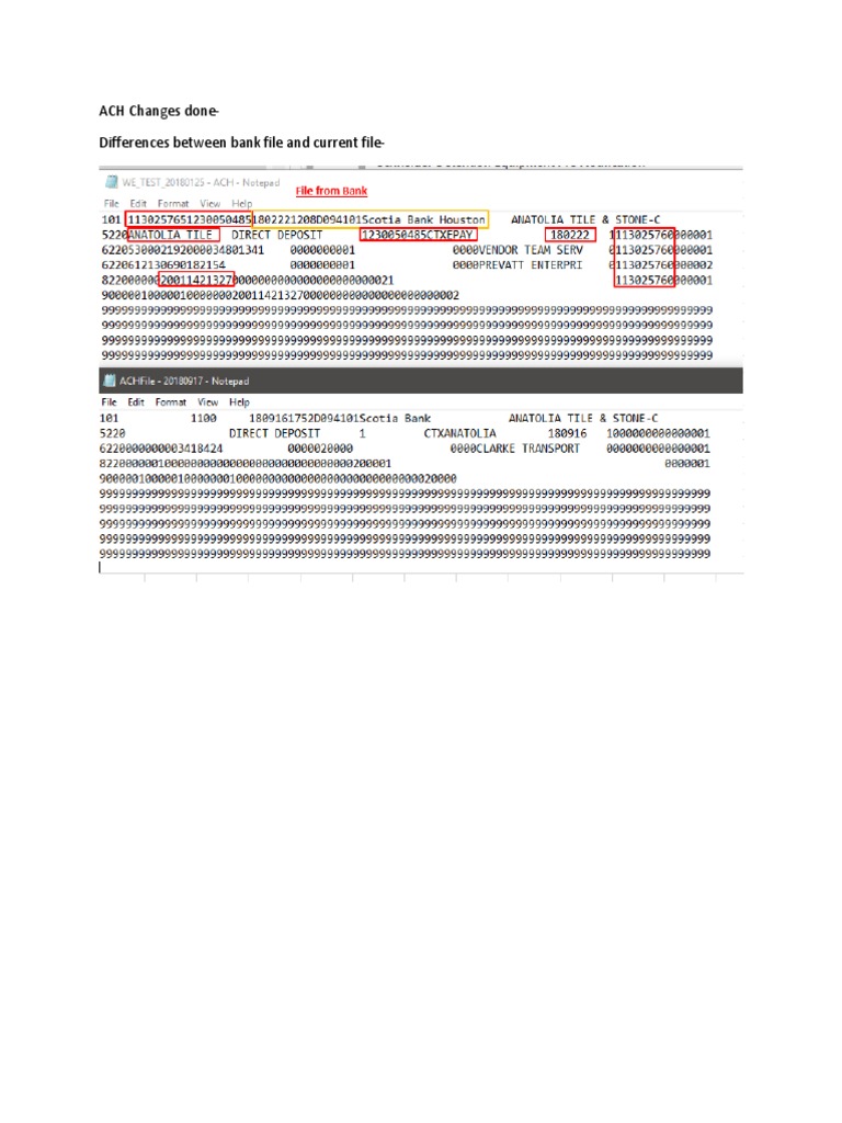 ACH System Changes and Updates | PDF