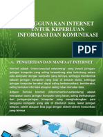 Menggunakan Internet Untuk Keperluan Informasi Dan Komunikasi