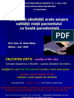 Impactul Sanatatii Orale Asupra Calitatii Vietii