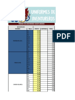 Formato de Pedido Aventureros 2018 2018