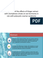 Comparison of The Effects of Ginger Extract With