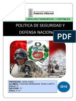 Politica Nacional y Defensa Nacional