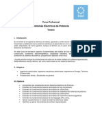 Temario - Sistemas Eléctricos de Potencia PDF