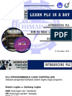 Learn PLC in A Day: Introducing PLC How To Make Ladder Diagram Discuss and Case