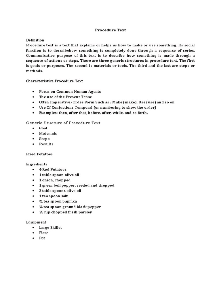 Procedure Teks How To Make Tea Berbagi Teks Penting