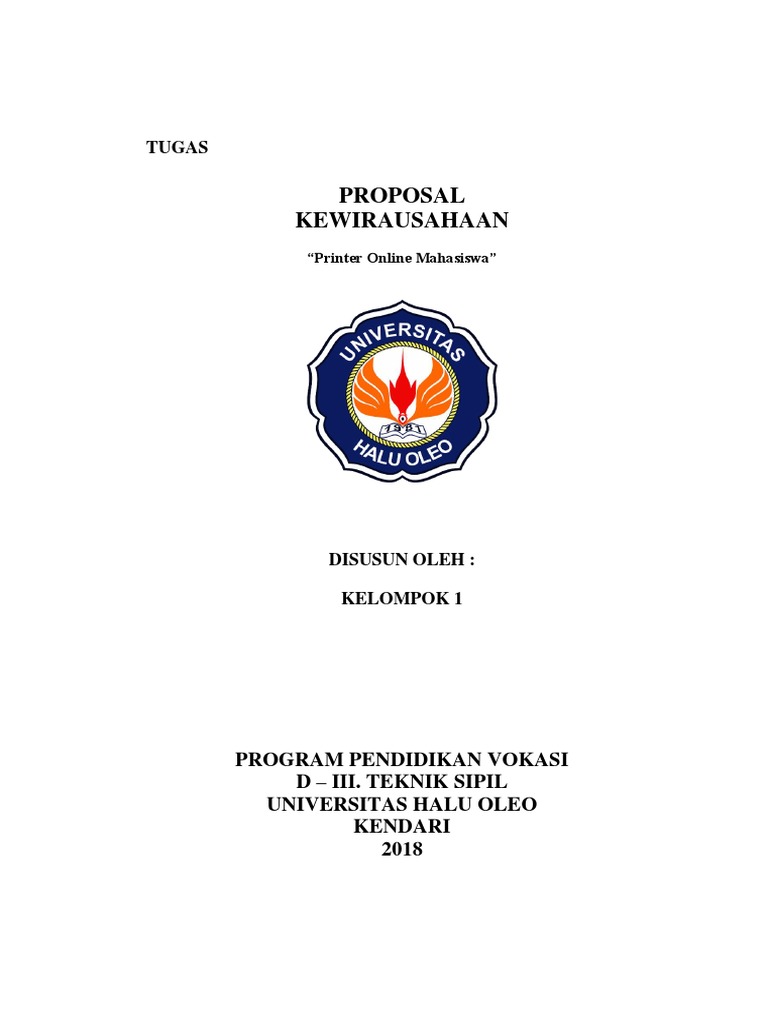Proposal Kewirausahaan Tugas