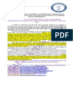 Derecho Al Trabajo y La Inmovilidad Laboral de Las Personas Con Discapacidad y de Aquellas Que Tengan a Las Mismas Bajo Su Dependencia. 134.18