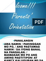 Parents Orientation