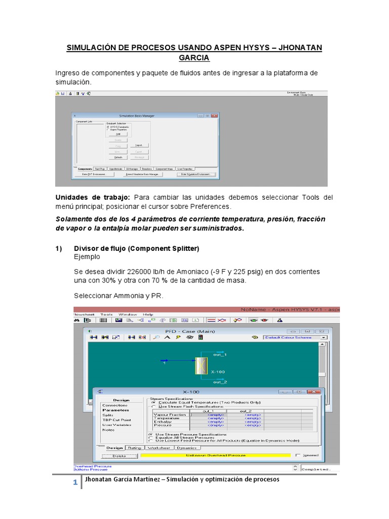 Simulación de Procesos en Aspen HYSYS | PDF | Destilación | Mecánica de ...