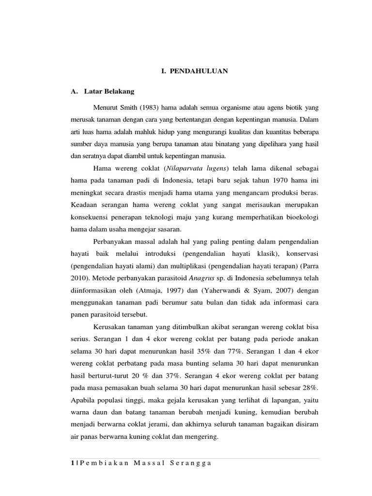 Tugas Makalah Wereng Coklat Jumardi Docx