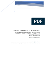 Manual de Consulta Integrada de Comprobante de Pago Por ServicioWEB