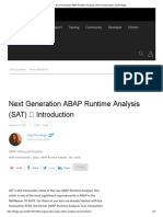 Next Generation ABAP Runtime Analysis (SAT) - Introduction - SAP Blogs