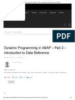 Dynamic Programming in ABAP - Part 2 - Introduction To Data Reference - SAP Blogs