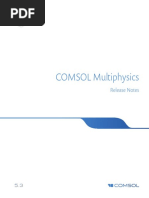 COMSOL release notes