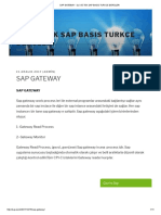 Sap Gateway - Ilk Ve Tek Sap Basis Turkce Dersleri